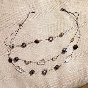 Black and silver necklace
